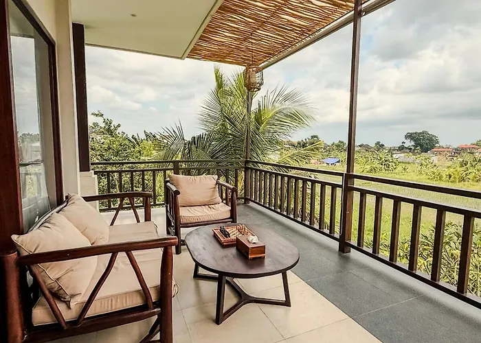Private With Pool, Bathtub, Rice Field & Jungle Views *