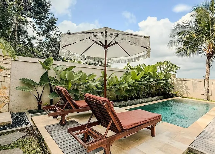 Villa Private With Pool, Bathtub, Rice Field & Jungle Views